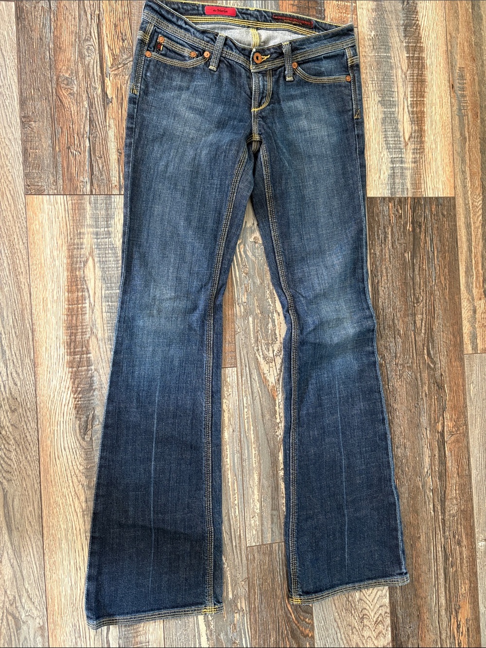 Adriano Goldschmied Indigo Flare Wide-Leg Jeans